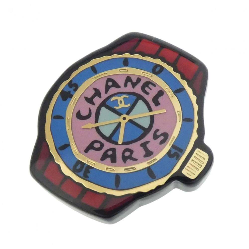 CHANEL Pink Brooch - Picture 1 of 3